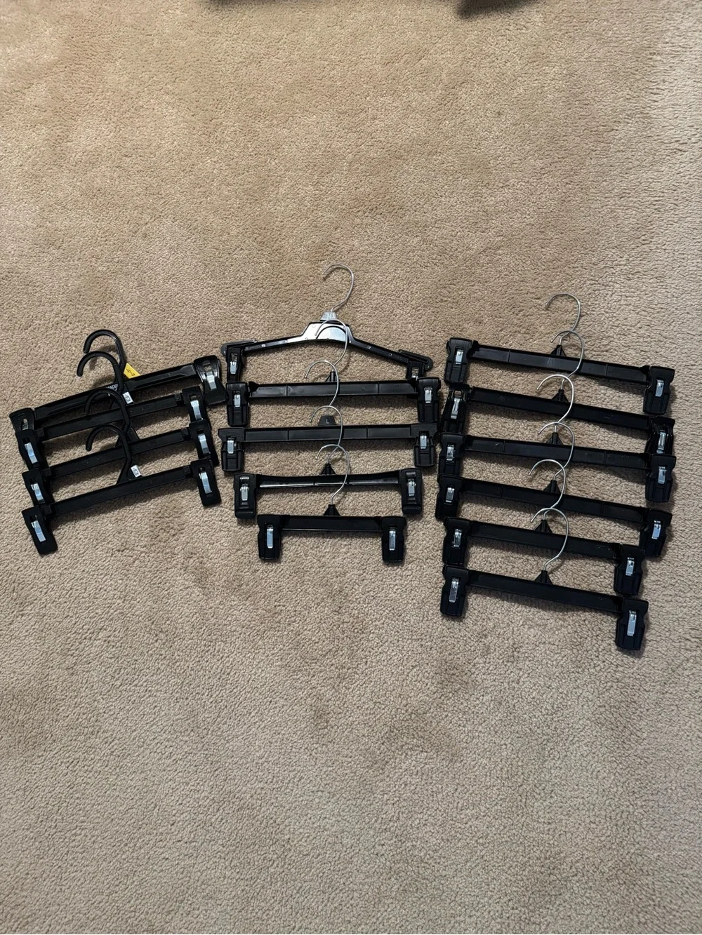 Black and White Plastic Clothing Hanger Bundle